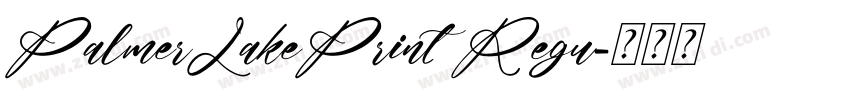 PalmerLakePrint Regu字体转换